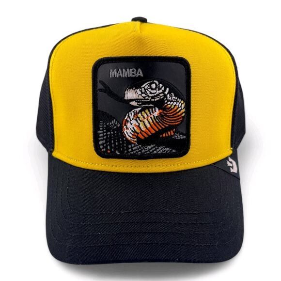 Goorin Bros Mamba V2 Cobra The Farm Mesh Back Trucker Snapback Adjustable Hat - Picture 2 of 5